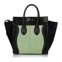 Céline Tote Bag aus Pelz in Grün