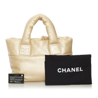 Chanel Tote Bag aus Leder in Beige
