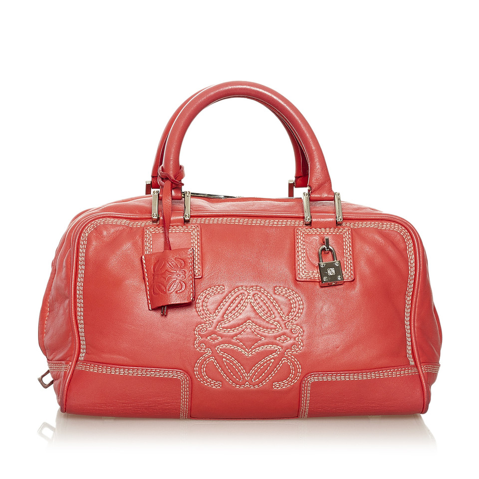 Loewe Anagram Bag Leather in Red