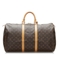 Louis Vuitton Keepall 50 aus Canvas in Braun