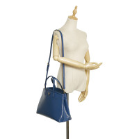 Prada Shoulder bag Leather in Blue