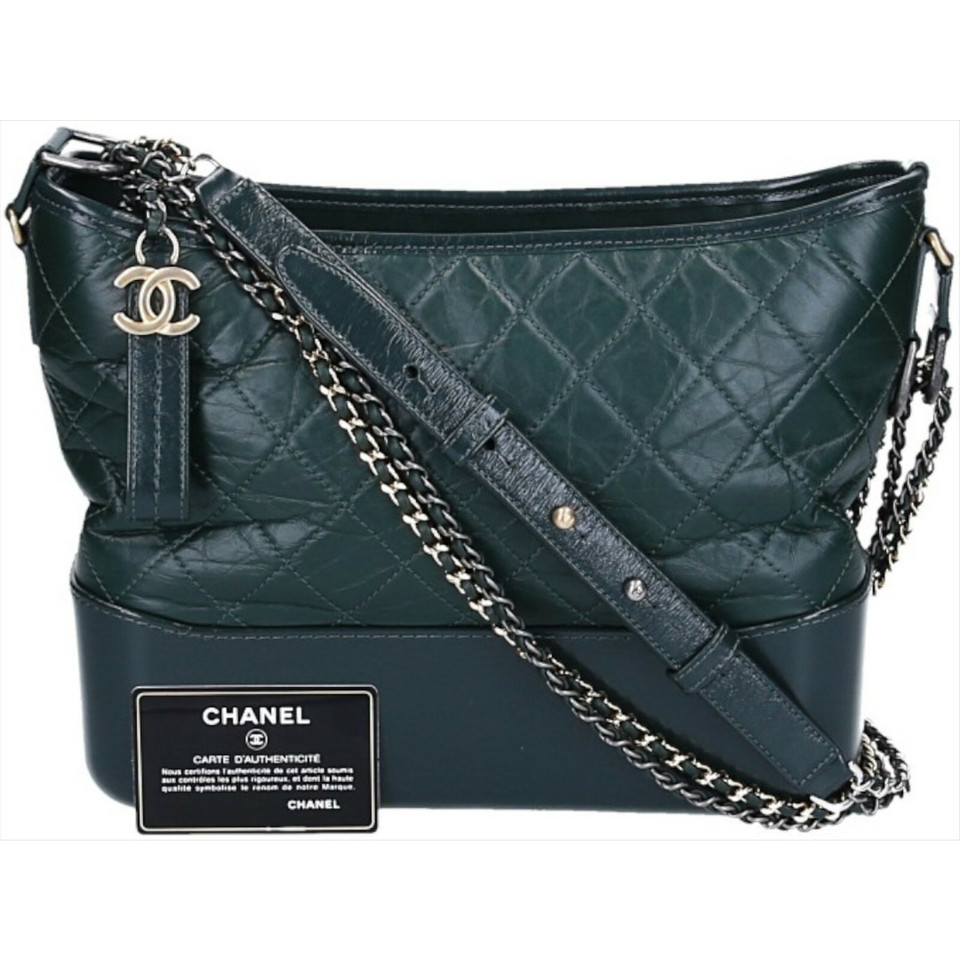 Chanel Gabrielle aus Leder in Grün