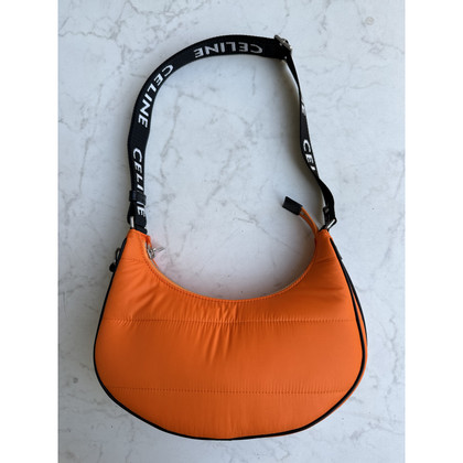 Céline Ava Strap Bag aus Canvas in Orange