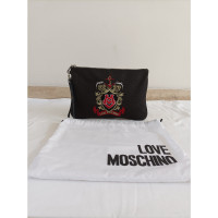 Love Moschino Clutch Bag Canvas in Black
