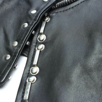 Pierre Balmain Top Leather in Black