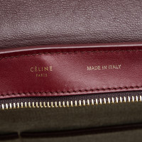 Céline Trapeze Medium 30cm Leather in Red