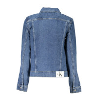 Calvin Klein Jacke/Mantel aus Baumwolle in Blau