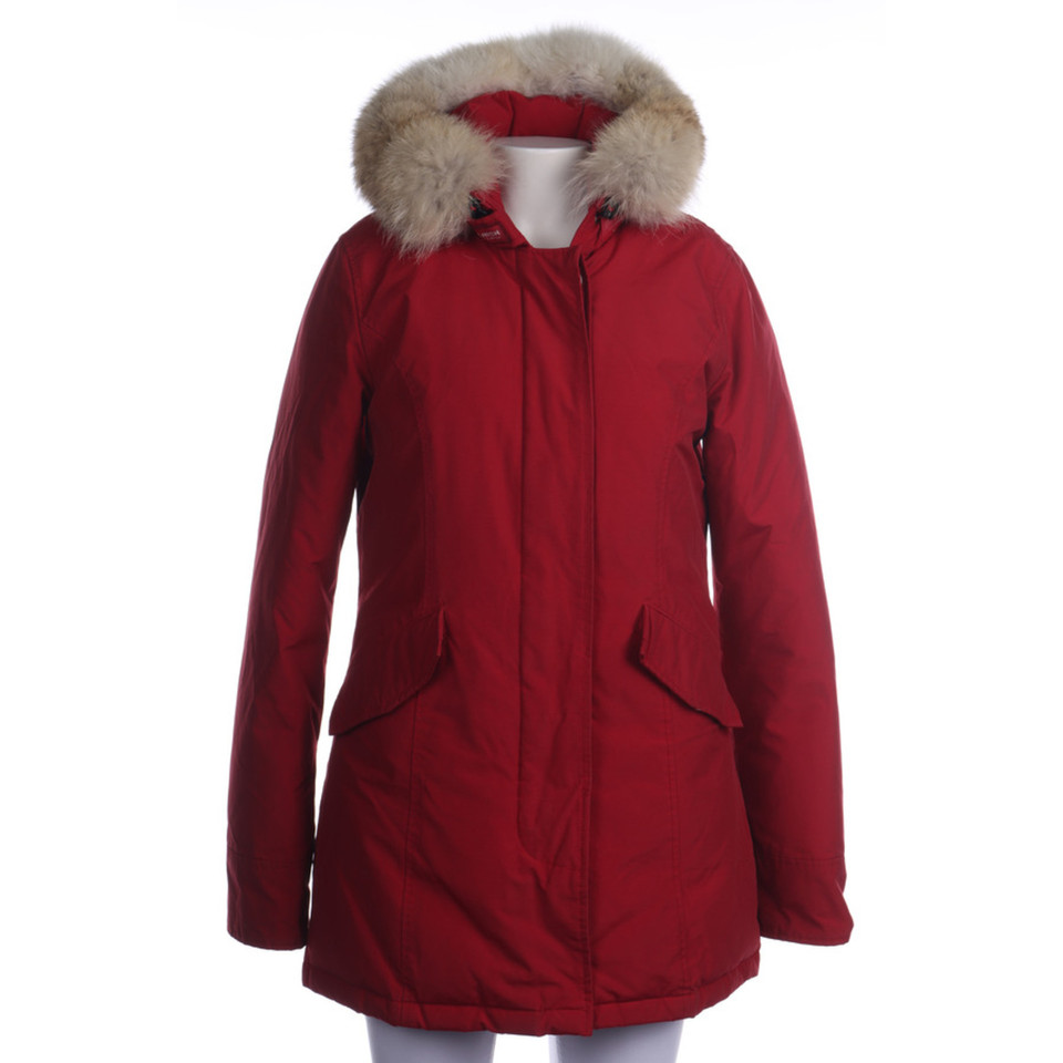 Woolrich Jacket/Coat Cotton in Red