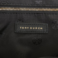 Tory Burch Shopper Leer in Zwart