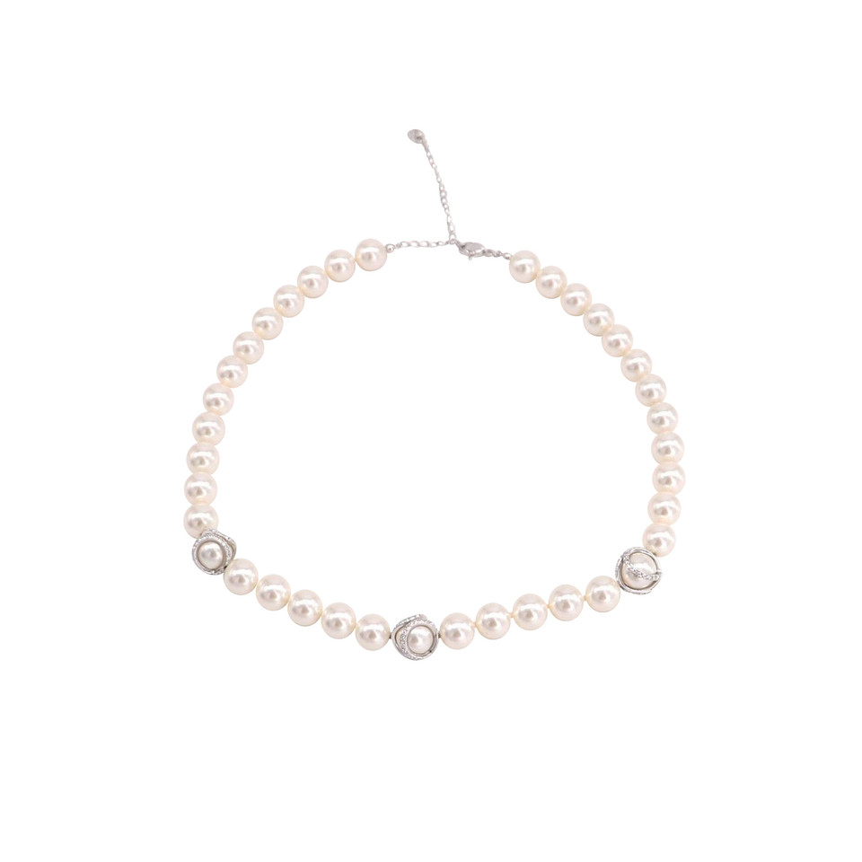 Swarovski Necklace Pearls in White