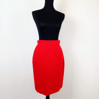 Yves Saint Laurent Skirt Cotton in Red