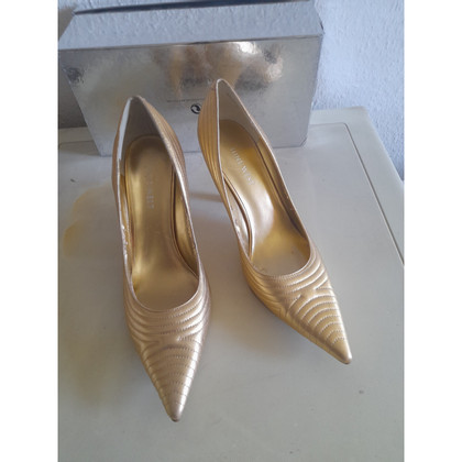 Nine West Pumps/Peeptoes Leather in Gold