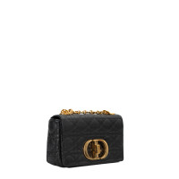 Dior Caro Bag Small 20 in Pelle in Nero