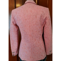 Versace Jacke/Mantel aus Baumwolle in Rosa / Pink