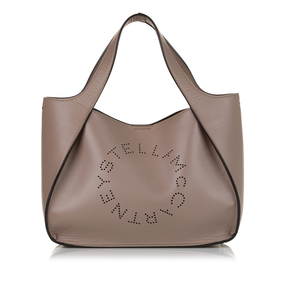 Stella McCartney Schoudertas Katoen in Taupe