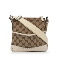 Gucci Umhängetasche aus Canvas in Beige