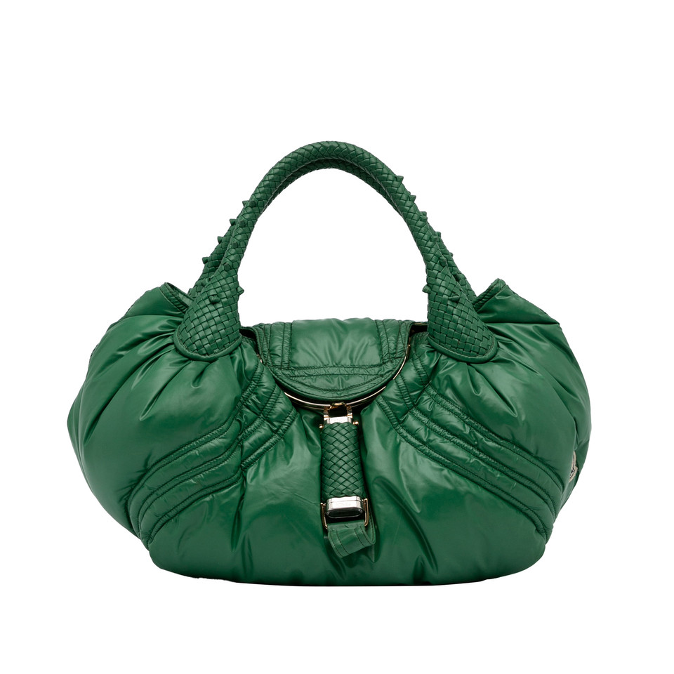 Fendi Handbag Cotton in Green