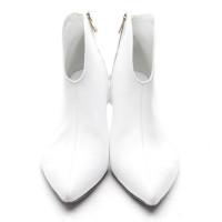 Anine Bing Stiefeletten aus Leder in Weiß