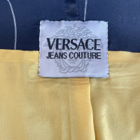 Versace Blazer aus Baumwolle in Grau
