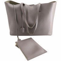 Saint Laurent Shopper Leather in Grey