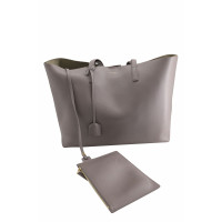 Saint Laurent Shopper Leather in Grey