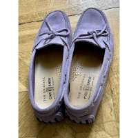 Carshoe Slippers/Ballerinas Suede in Violet