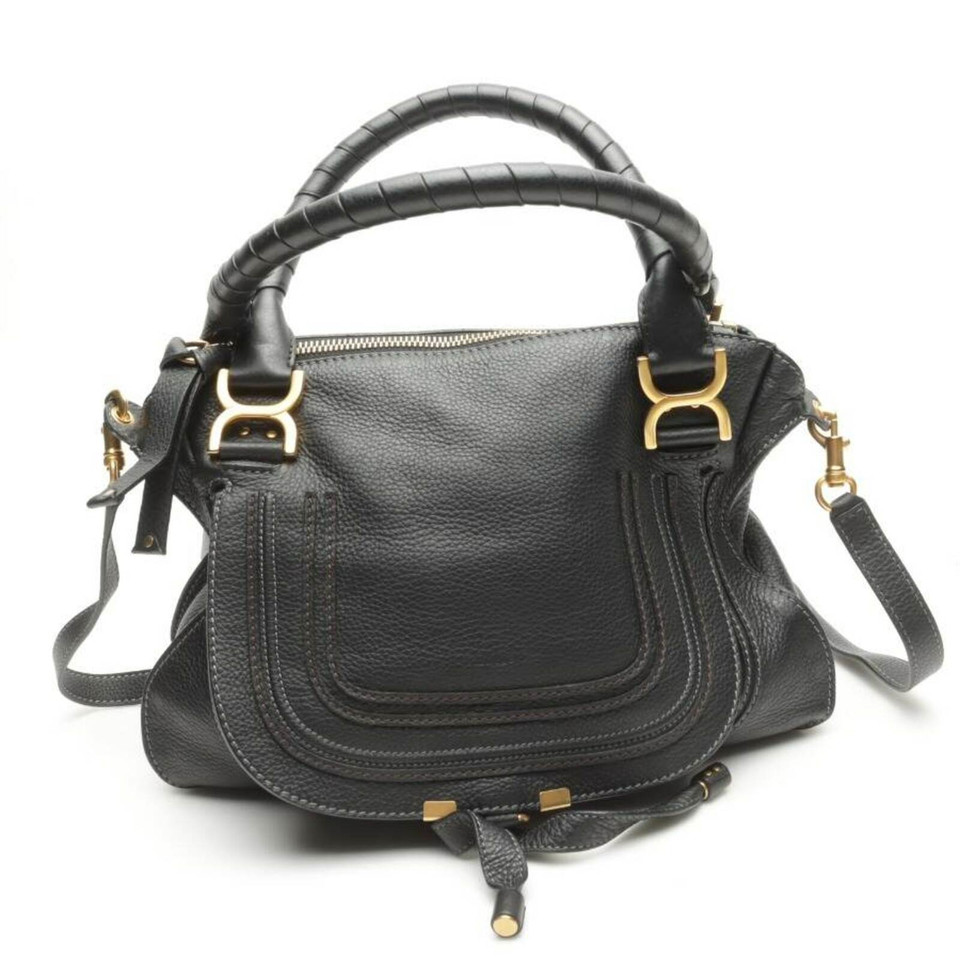 Chloé Handtasche aus Leder in Schwarz