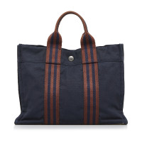 Hermès Fourre Tout Bag in Tela in Blu