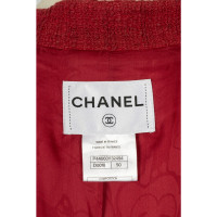 Chanel Jas/Mantel Katoen in Rood
