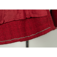 Chanel Jacke/Mantel aus Baumwolle in Rot
