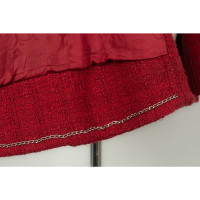 Chanel Giacca/Cappotto in Cotone in Rosso