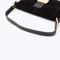 Fendi Baguette Bag aus Leder in Schwarz