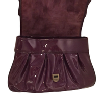 Fendi Shoulder bag Patent leather in Bordeaux