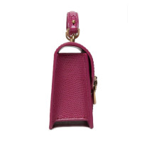 Pinko Umhängetasche aus Leder in Fuchsia