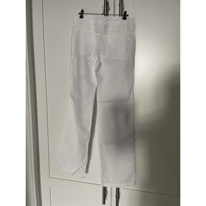 Dolce & Gabbana Paire de Pantalon en Lin en Blanc
