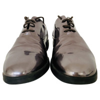 Hogan Lace-up shoes Patent leather in Silvery