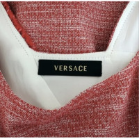 Versace Vestito in Cotone in Rosso