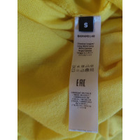 Balmain Kleid aus Baumwolle in Gelb