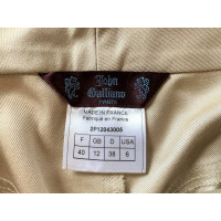 John Galliano Trousers Silk in Beige