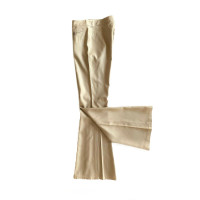 John Galliano Trousers Silk in Beige