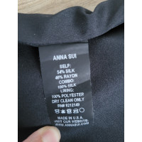 Anna Sui Rock aus Seide in Schwarz