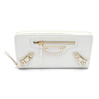 Balenciaga Sac à main/Portefeuille en Cuir en Blanc