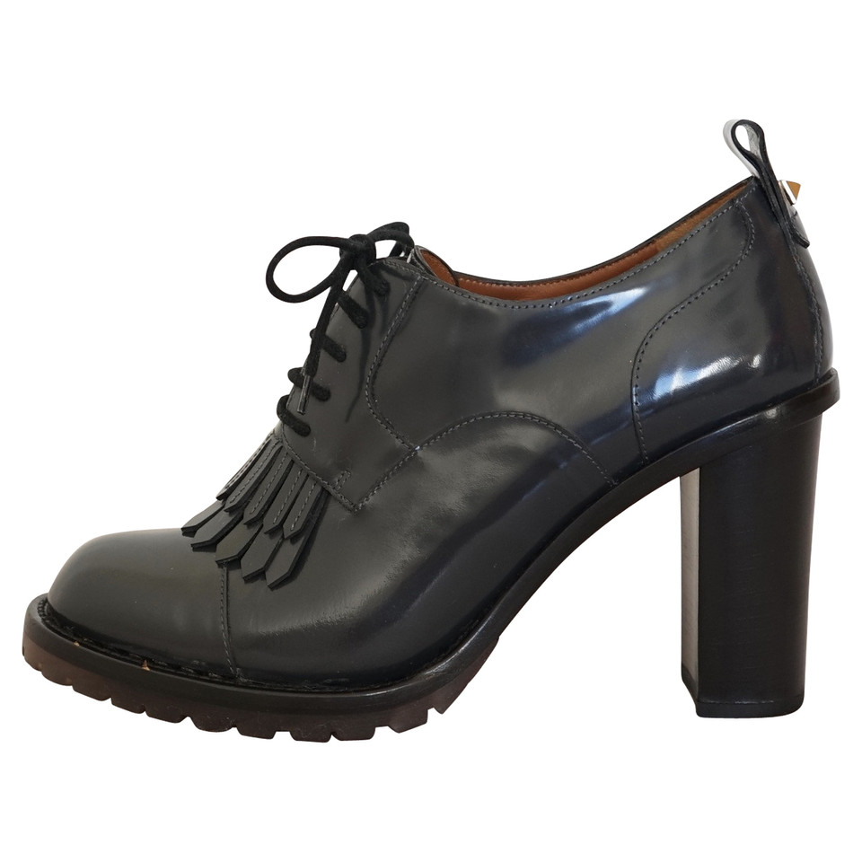 Valentino Garavani Lace-up shoes Patent leather in Grey