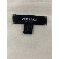 Versace Schal/Tuch aus Kaschmir in Weiß