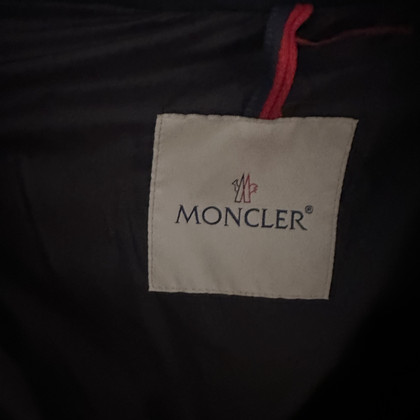 Moncler Jas/Mantel Katoen in Blauw