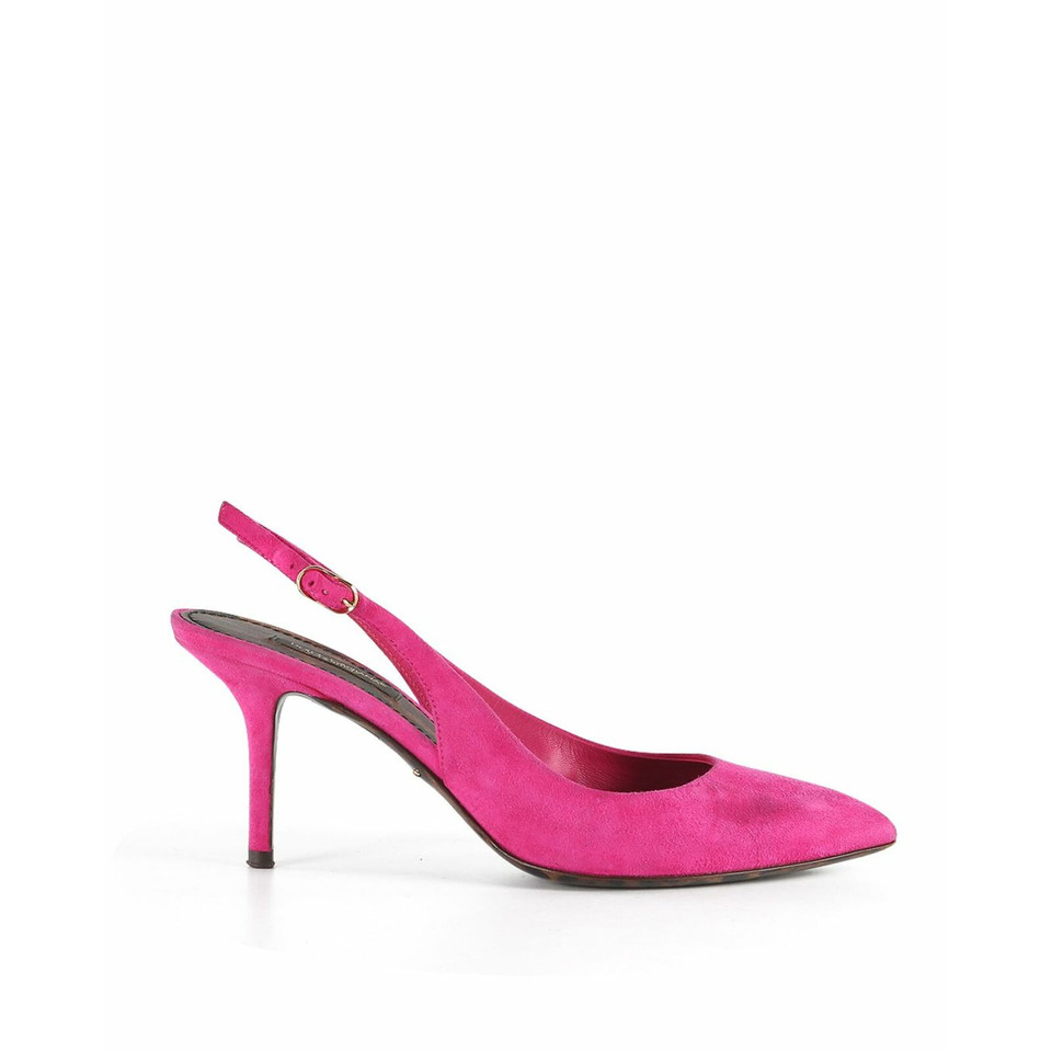 Dolce & Gabbana Pumps/Peeptoes Suede in Pink