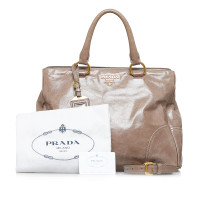 Prada Vitello Daino in Pelle in Marrone