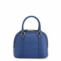 Gucci Guccissima Dome Bag en Cuir en Bleu