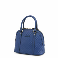 Gucci Guccissima Dome Bag en Cuir en Bleu