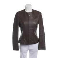 Escada Jacke/Mantel aus Leder in Braun